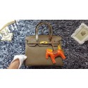 First-class Quality Hermes Birkin 30CM tote bags litchi leather H30 gray HV00258xO55