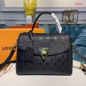 First-class Quality Louis Vuitton Georges MM Monogram Empreinte Original Leather M53944 Black HV04732Sf41
