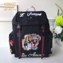 Gucci Backpack with embroidery 429037 black HV03523tg76