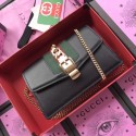 Gucci Calfskin Leather mini Shoulder Bag 94642 Black HV00083fj51