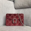 Gucci Dionysus GG velvet mini chain wallet 401231 red HV11745qM91