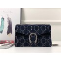 Gucci Dionysus GG velvet small shoulder bag 400249 blue HV09927pA42