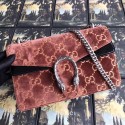 Gucci Dionysus GG velvet small shoulder bag 400249 Brown HV05208MO84