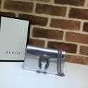 Gucci Dionysus Leather Super mini Bag 476432 silver HV00447vN22