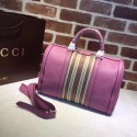 Gucci GG Calfskin Leather Boston Bag 247205 rose HV03638nQ90