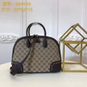 Gucci GG Canvas Top Handle Bags 384688 Chocolates HV06518oK58