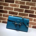 Gucci GG Leather Shoulder Bag 449635 blue HV03985DV39