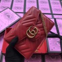 Gucci GG MARMONT 474575 Mini Shoulder Bag red HV07730qM91