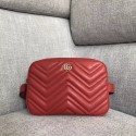 Gucci GG Marmont matelasse belt bag 523380 red HV05244rf73
