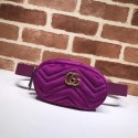 Gucci GG Marmont matelasse Velvet leather waist pack 476434 purple HV00708va68