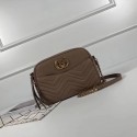 Gucci GG Marmont medium matelasse shoulder bag 443499 Apricot HV07627tQ92