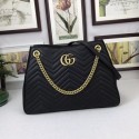 Gucci GG Marmont Medium Matelasse Shoulder Bag 453569 black HV00557io33