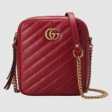 Gucci GG Marmont mini shoulder bag 550155 Red HV04117iZ66