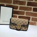 Gucci GG Marmont mini shoulder bag 574969 black HV02698Xp72