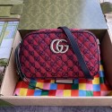 Gucci GG Marmont Multicolor small shoulder bag 447632 red HV05511wn15