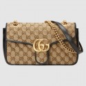 Gucci GG Marmont small shoulder bag 443497 black HV11490mm78