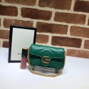 Gucci GG Marmont super Clutch bag 575161 green HV01669Ag46