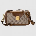 Gucci GG mini bag with clasp closure 614368 brown HV06852Mc61