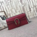Gucci GG NOW Dionysus Calf leather Shoulder Bag 499623 red HV08858MO84