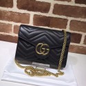 Gucci GG original mini calfskin shoulder bag 474575 black HV04136wv88