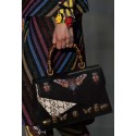 Gucci GG original ottilia leather top handle bag 488712 Black HV02640ED90
