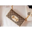 Gucci Horsebit 1955 wallet with chain 621892 white HV10872Bw85