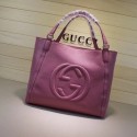 Gucci Leather Shoulder Bag 282309 watermelon red HV03334Kd37