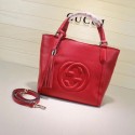 Gucci Leather Shoulder Bag 336751 red HV07790nV16
