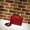 Gucci mini Calfskin Leather Leather Top Handle Bag 368823 red HV03373uZ84