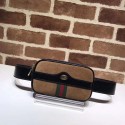 Gucci Nubuck leather belt bag 519308 brown&black HV03142gE29