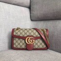 Gucci Ophidia GG Supreme small shoulder bag 443497 red HV08857pk20