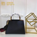 Gucci original Nymphea leather top handle bag 459076 Black HV02324rf73