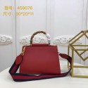 Gucci original Nymphea leather top handle bag 459076 red HV01347iv85
