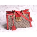 Gucci original Padlock shoulder bag 498156 red HV01794UM91