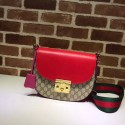 Gucci Padlock medium GG shoulder bag 453189 red HV05079UM91