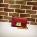 Gucci Padlock Metallic mini Shoulder Bag 409487 red HV08568Kf26
