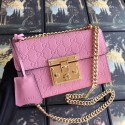 Gucci Padlock small GG shoulder bag 409487 pink HV00282cP15