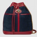 Gucci Rajah medium bucket bag 553961 Blue suede HV01045De45