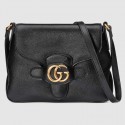 Gucci Small messenger bag with Double G 648934 black HV06511bW68