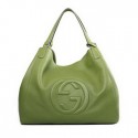 Gucci Soho Large Leather Shoulder Bag 282308 Light Green HV04693oK58