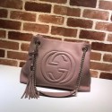 Gucci Soho Medium Tote Bag Calfskin Leather 308982 pink HV08300De45