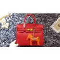 Hermes Birkin 30CM tote bags litchi leather H30 red HV07747lq41