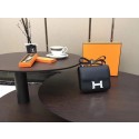 Hermes Constance Original Leatehr mini Shoulder Bag 8006 black HV10548Yv36