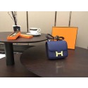 Hermes Constance Original Leatehr mini Shoulder Bag 8006 blue HV06713Xp72