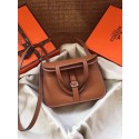 Hermes Original Halzan mini bag H069523 brown HV01486rh54
