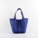 Hermes Picotin 22cm Bags togo Leather 8616 brilliant blue HV09246wv88