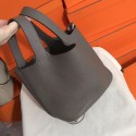 Hermes Picotin Lock PM Bags Original Leather H8688 grey HV00898LG44