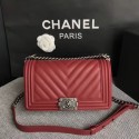High Imitation Chanel LE BOY Shoulder Bag Original Sheepskin Leather 67086V red HV01411bg96