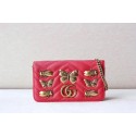 High Imitation Gucci GG cicada Mini Shoulder Bag 488426 red HV01776bg96