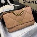 High Quality chanel 19 large flap bag AS1161 light pink HV02076BH97